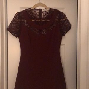 Sandro Dress w/ Lace Detail